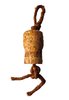 Cork keyring with tar rope